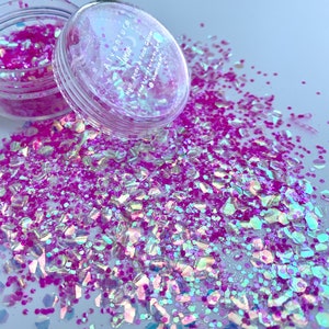 Iridescent Festival Body and Face Glitter Holographic Rave Glitter ...