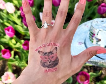 Custom Groom Face Tattoos: Bachelorette Party Favors