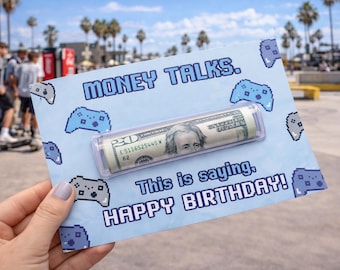 Funny Birthday Money Holder Card, Teen Cash Gift, 18th birthday gifts for boys