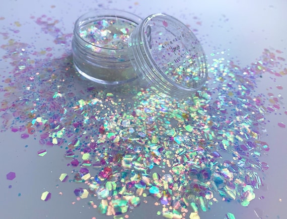 Iridescent Festival Body and Face Glitter Holographic Rave Glitter Makeup  Music Festival Party Make up Body Paint 