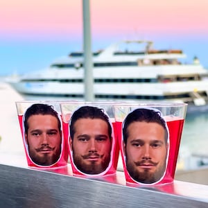 Custom Face Shot Glasses: Funny Bachelorette Party Favors