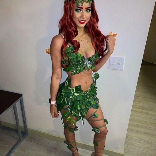 Poison Ivy Halloween Costume Fairy Cosplay Costume Vine Green - Etsy