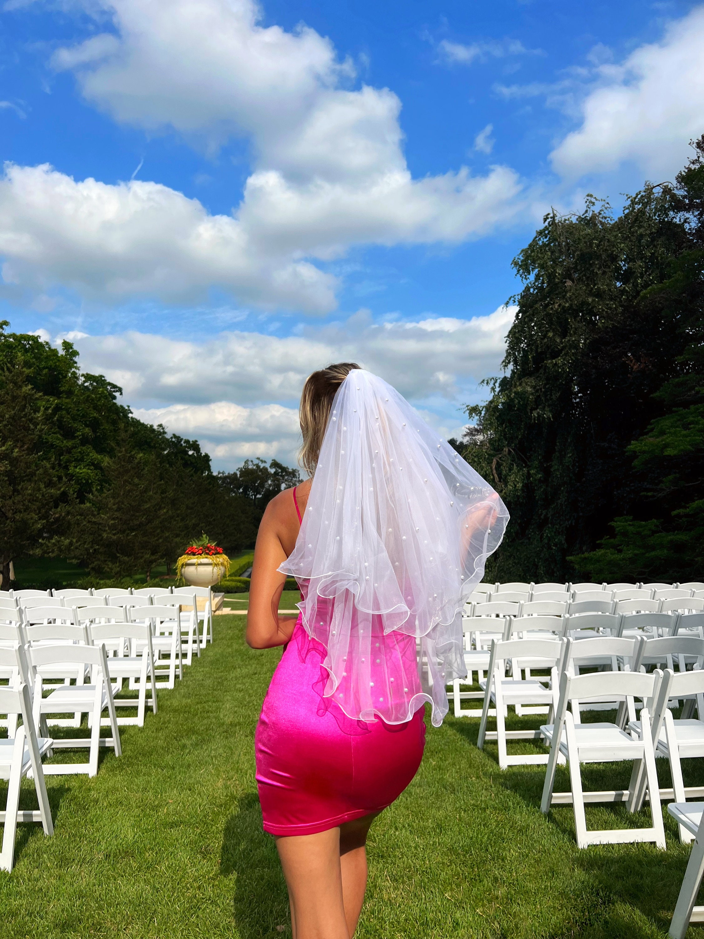 TIutmivo Addio al Nubilato Velo,Capelli da Sposa Velo,Sposa da Velo,Bride to Be Velo, Accessori Addio al Nubilato, per Sposa Matrimoni, Addio al Celibato Feste(Oro Rosa