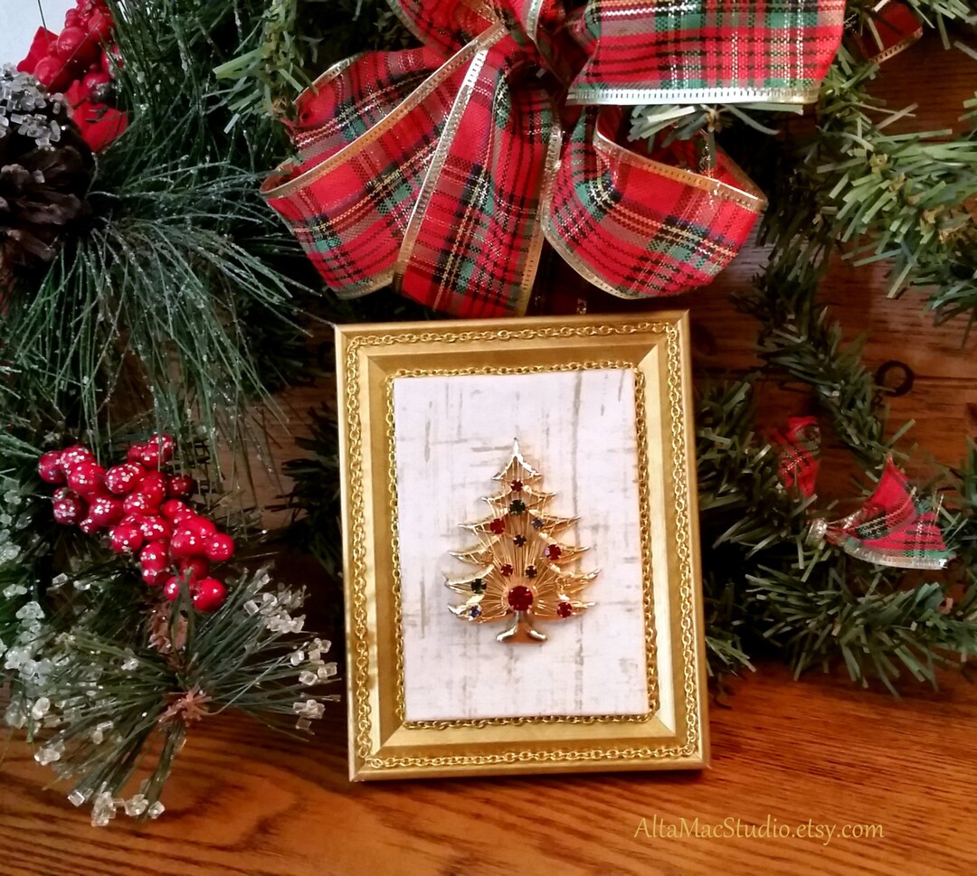 Vintage Gold Christmas Tree 