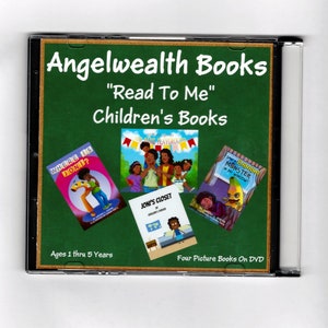 Angelwealth Books &quot;Read To Me&quot; Children&#39;s Picture Books 4 Books On DVD 32 Mins