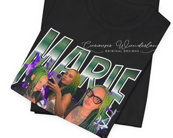 Custom Bootleg shirt, fandom his hers 90s aesthetic Rap style shirt with your images and text, birthday gift bachelorette party, mothers day