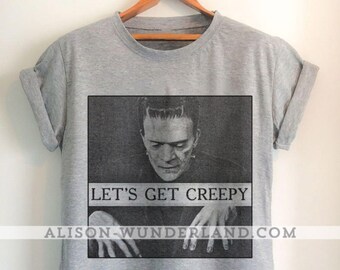 Frankenstein tee halloween shirt, funny creep tee shirt, halloween shirt, Cult classic, shirts for women, shirts with sayings, shirt designs