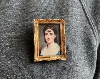 Seeing things - Third Eye Portrait Brooch Gothic Victorian Oddity Statement Pin