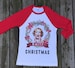 I'm dreaming of a white christmas - Betty White funny parody party holiday tshirt - Baseball ringer tee - graphic tee - unisex 