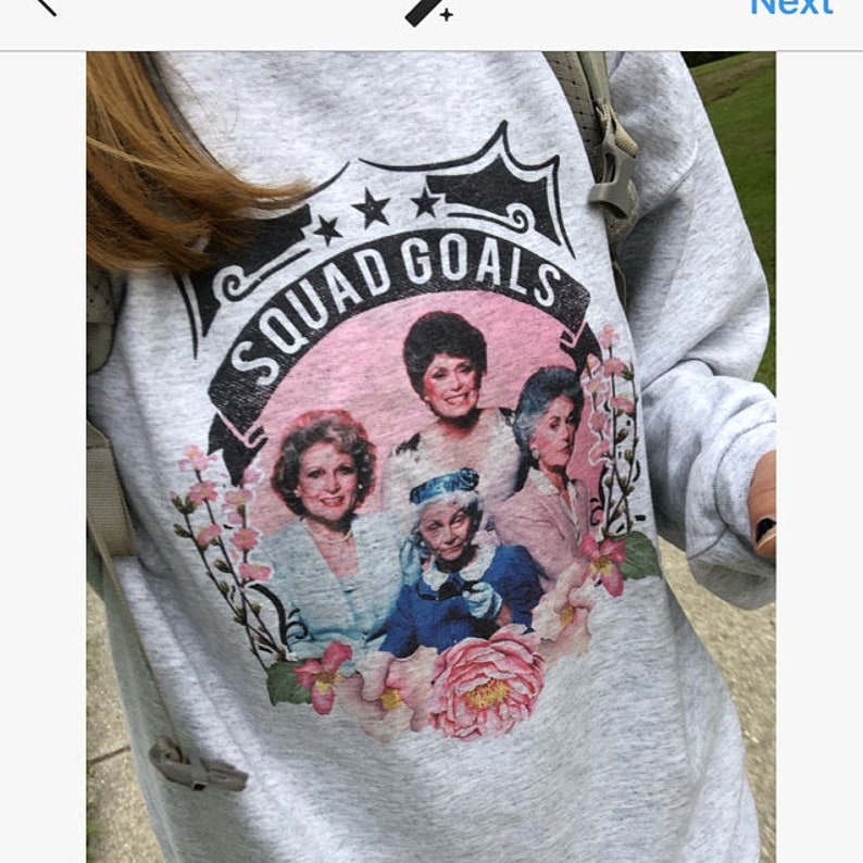 golden girls Sweatshirt, swanky ugly christmas sweater for holiday party squad goals - old lady crew grandma squad 