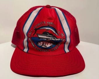 Vintage Capt. Elliot's Party Boats, Inc Trucker Hat