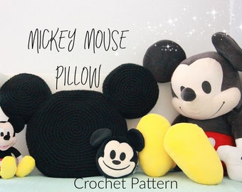 Almohada de Mickey Mouse - ALMOHADA DE GANCHILLO