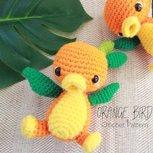 Orange Bird - CROCHET PATTERN