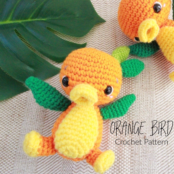 Orange Bird - CROCHET PATTERN