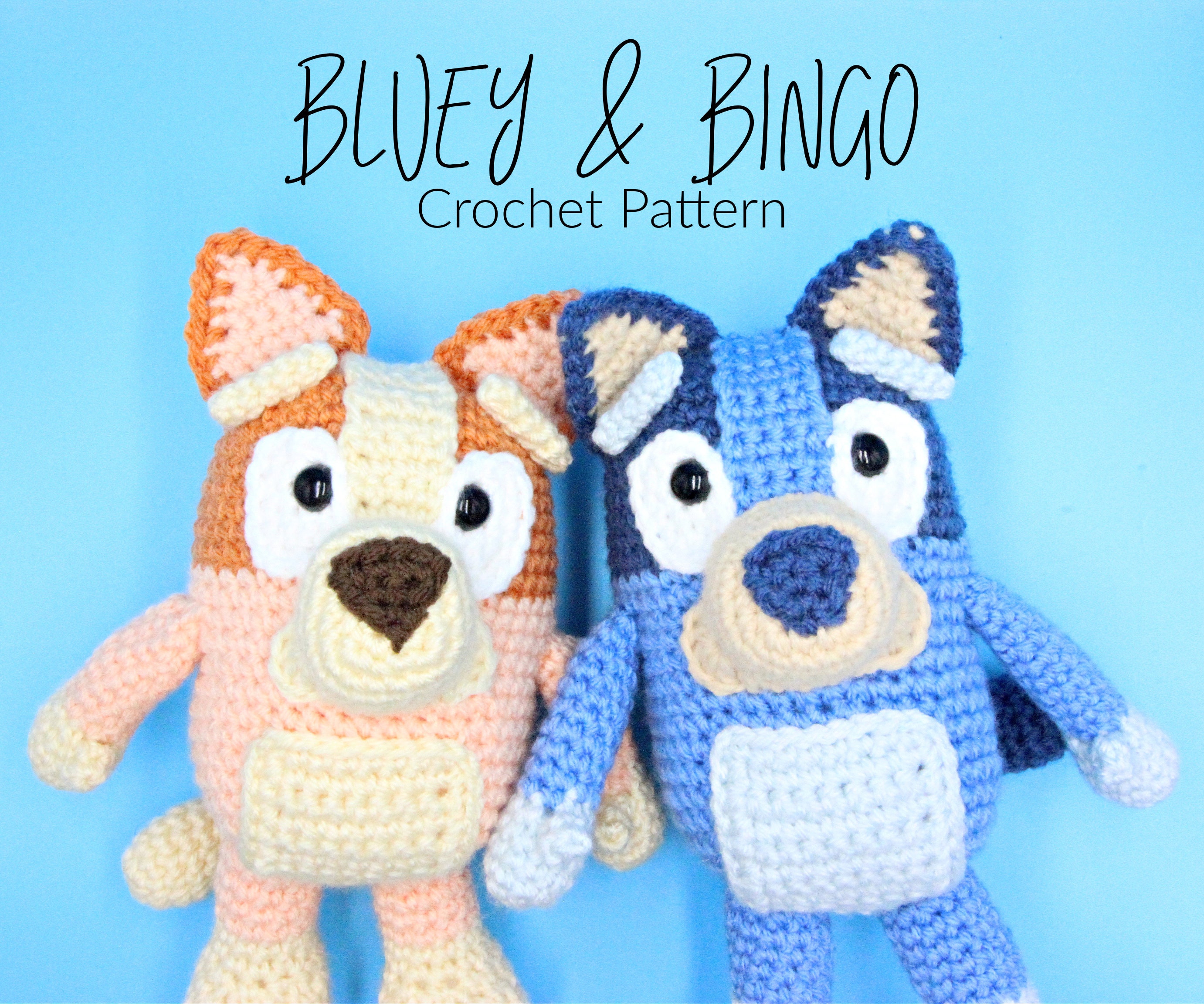 Bluey & Bingo CROCHET PATTERN - Etsy Australia