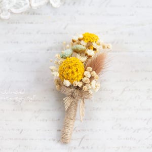 Rustic flower boutonniere wedding | Groom boutonniere | Groom accessories | Flower boutonniere best man buttonhole