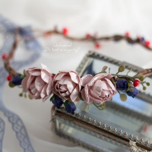 Haarschmuck Braut Blumenmädchen Brautjungfer | Blumenkrone | Braut Blumenkranz Haare | Hochzeit Haarkranz Blumen | Elfenkrone Kopfschmuck