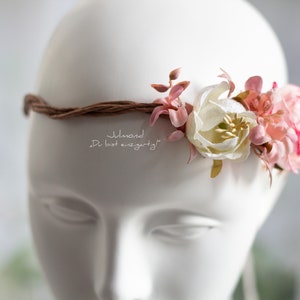 Haarschmuck Braut Blumenmädchen Brautjungfer | Blumenkrone | Braut Blumenkranz Haare | Hochzeit Haarkranz Blumen | Elfenkrone Kopfschmuck
