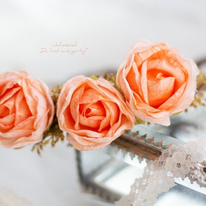Haarschmuck Braut Blumenmädchen Brautjungfer | Blumenkrone | Braut Blumenkranz Haare | Hochzeit Haarkranz Blumen | Elfenkrone Kopfschmuck