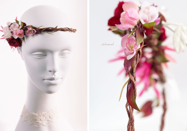 Hair Decoration for the Bride for Wedding With Flowers Etsy