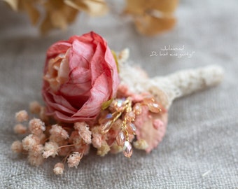 Épinglette de mariée fleurie | Accessoires de salon d’épingles florales | Épingler les fleurs | Épingle à fleurs Boutonnière fleur