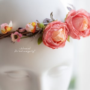 Haarschmuck Braut Blumenmädchen Brautjungfer | Blumenkrone | Braut Blumenkranz Haare | Hochzeit Haarkranz Blumen | Elfenkrone Kopfschmuck