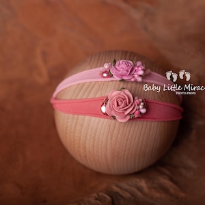 Baby headband, newborn headband, headbands set, pink headband, baby shower gift