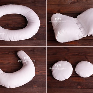Beanbag BIG posing set, Posing pillows, Newborn posing set, Posing pillow set, Posing ring, Posing egg, Posing twirl, Newborn photo prop
