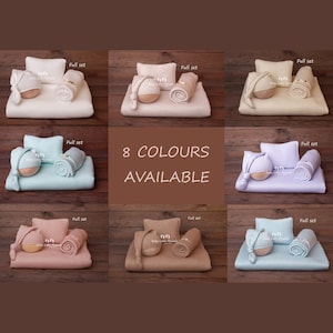 OPHELIA eenvoudig, newborn set, newborn fotoset, newborn rekwisieten, achtergrondstof, newborn muts, newborn kussen, newborn wrap