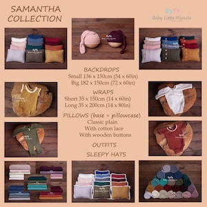 SAMANTHA Nyföddkudde, Nyföddfotorekvisita, Tygkudde, Nyföddkudde, Fotorekvisita, Babyshowerpresent, Poseringskudde för nyfödd bild 6