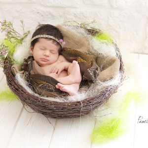 Twig nest, Wood Nest, Owl Nest, Bird Nest, Newborn Photography, Photo Prop, Basket, Newborn Nest, Newborn Prop, Newborn Basket,vintage