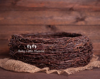 Twig nest, Wood Nest, Owl Nest, Bird Nest, Newborn Photography, Photo Prop, Newborn Nest, Newborn Nest, Newborn Prop, Photography