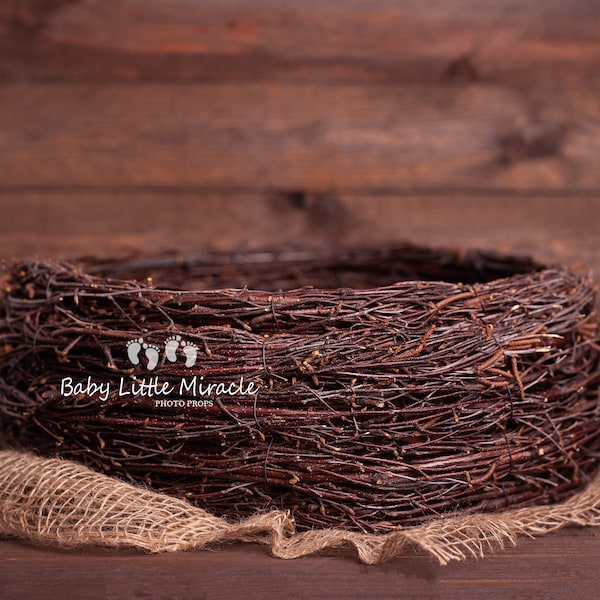 Twig nest, Wood Nest, Owl Nest, Bird Nest, Newborn Photography, Photo Prop, Newborn Nest, Newborn Nest, Newborn Prop, Photography