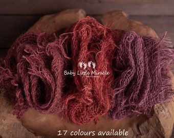 Shades of red set, claret burlaps set, layer set, hand dyed burlap blanket, newborn layer, vintage layer set, red blanket, cherry layer