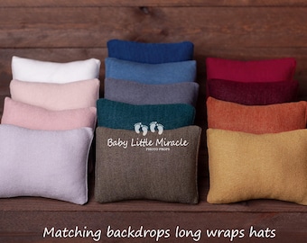Bundle of 5, 10 or 14 SAMANTHA pillowcases,newborn pillows set,newborn photo prop,fabric pillow, newborn pillow,newborn posing pillow