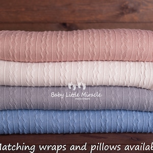 AMELIA collection posing fabric, Fabric backdrop, Beanbag blanket, Newborn photo prop, Beanbag cover, Photo props, Knitted backdrop