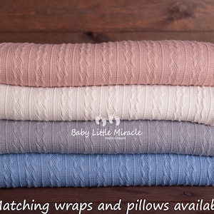 AMELIA collection posing fabric, Fabric backdrop, Beanbag blanket, Newborn photo prop, Beanbag cover, Photo props, Knitted backdrop