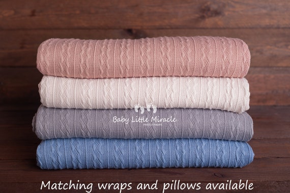 AMELIA collection posing fabric, Fabric backdrop, Beanbag blanket, Newborn photo prop, Beanbag cover, Photo props, Knitted backdrop