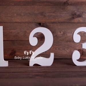 Wooden digits, Photo prop for first birthday, Number one, Smash cake, Number 1, 2, 3, Birthday photo prop, Photo prop, Baby photo prop