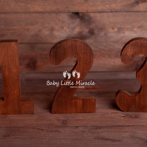 Dígitos de madera de 20 cm, Accesorio fotográfico para primer cumpleaños, Número uno, Smash cake, Número 1, 2, 3, Accesorio fotográfico de cumpleaños, Accesorio fotográfico, Foto de bebé