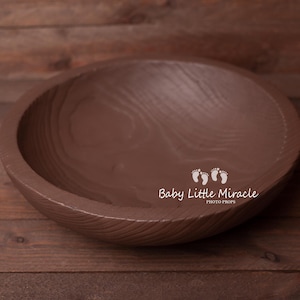 Wooden bowl, newborn bowl, sitters bowl, brown wooden bowl, kitchen bowl, unique wooden bowl, big newborn bowl, rustic bowl
