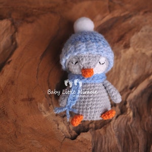 Newborn penguin, Newborn mascot, Penguin photo prop, Photography prop, Baby shower gift, Knitted penguin, Newborn photo prop,Christmas photo