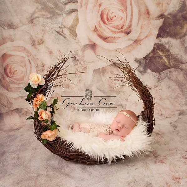 Twig nest, Wood Nest, Twig boat, Bird Nest, Newborn Photography, Photo Prop, Basket, Newborn, bowl,Nest, Newborn Prop,Newborn Basket,vintage