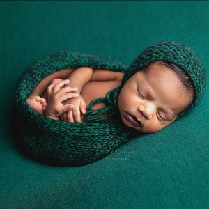 Green SAMANTHA backdrop, green wrap and backdrop, Christmas photo prop, fabric backdrop, newborn beanbag cover, newborn photo prop
