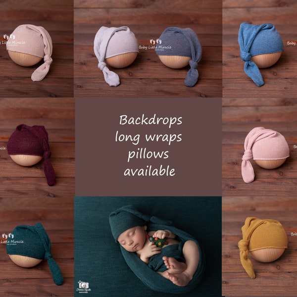 Bonnet somnolent pour nouveau-né SAMANTHA, accessoire photo pour nouveau-né, chapeau pour nouveau-né, accessoire de photographie, baby shower, accessoire de photographie pour nouveau-né, chapeau simple
