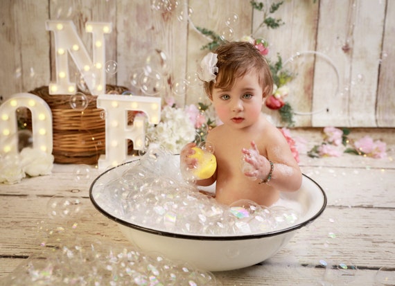 Milkbath Bowl, Bath Bowl, Newborn Photography, Photo Prop, Newborn Bowl,  Newborn Photo Prop, Basket, Metal Bowl, Enamel Bowl 