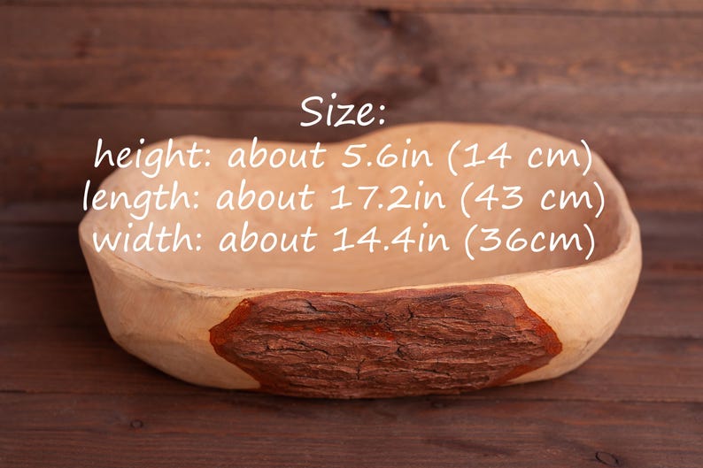 Big unique wooden bowl, carved bowl, photo prop, newborn photo prop, baby photography, rustic wooden bowl, vintage wooden bowl, kitchen bowl image 2