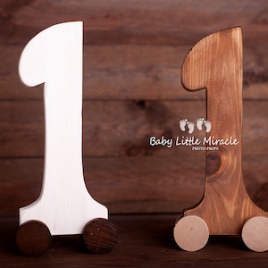 De madera con ruedas, Accesorio fotográfico para el primer cumpleaños, Número uno, Smash cake, Accesorio fotográfico de cumpleaños, Accesorio fotográfico, Foto de bebé
