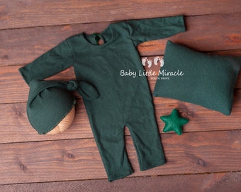 JOY collection green newborn outfit, Christmas set, newborn Christmas set, newborn photo prop, newborn romper, newborn prop, photo prop