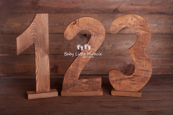 Wooden Number 1 Sign, Photography Prop, Cake Smash Prop, Large Number 1  Sign, Number One Sign 